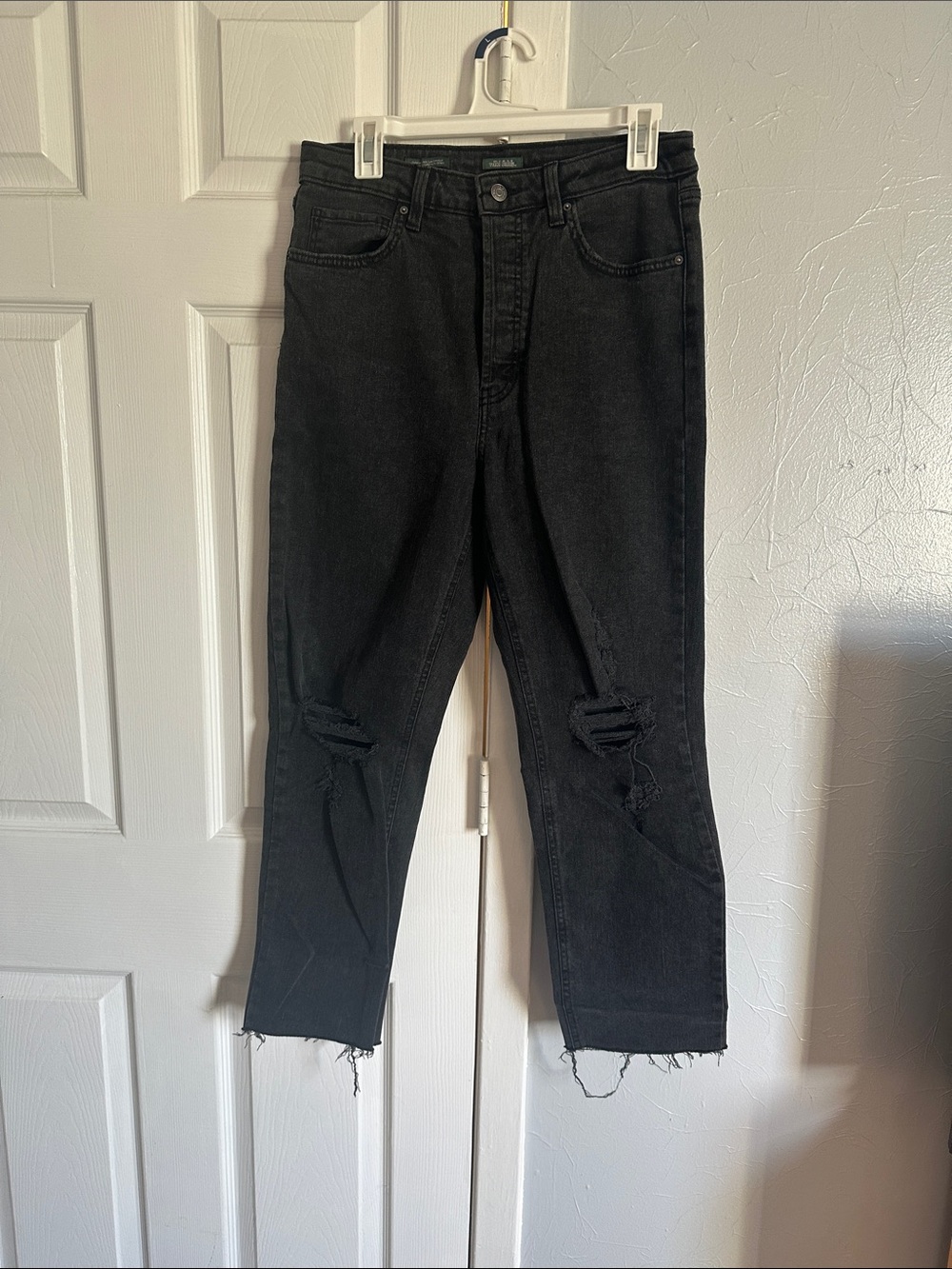 wild fable Black Distressed High-Rise Jeans